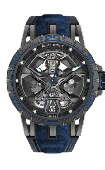 Lamborghini, the super car manufacturer from Italy, and Roger Dubuis, the hyper watch manufacturer from Geneva, teamed up and unleashed their creativity to release audacious timepieces born to race. The result are watches with unique calibres built like engines. From this collaboration, several patents and World Premiere were registered by Roger Dubuis offering to its exclusive tribes models evoking the uncompromised machines made by the Italian brand of the bull. The collaboration is also the genesis of unique projects where the client sits with the manufacturer to create his or her very own watch.